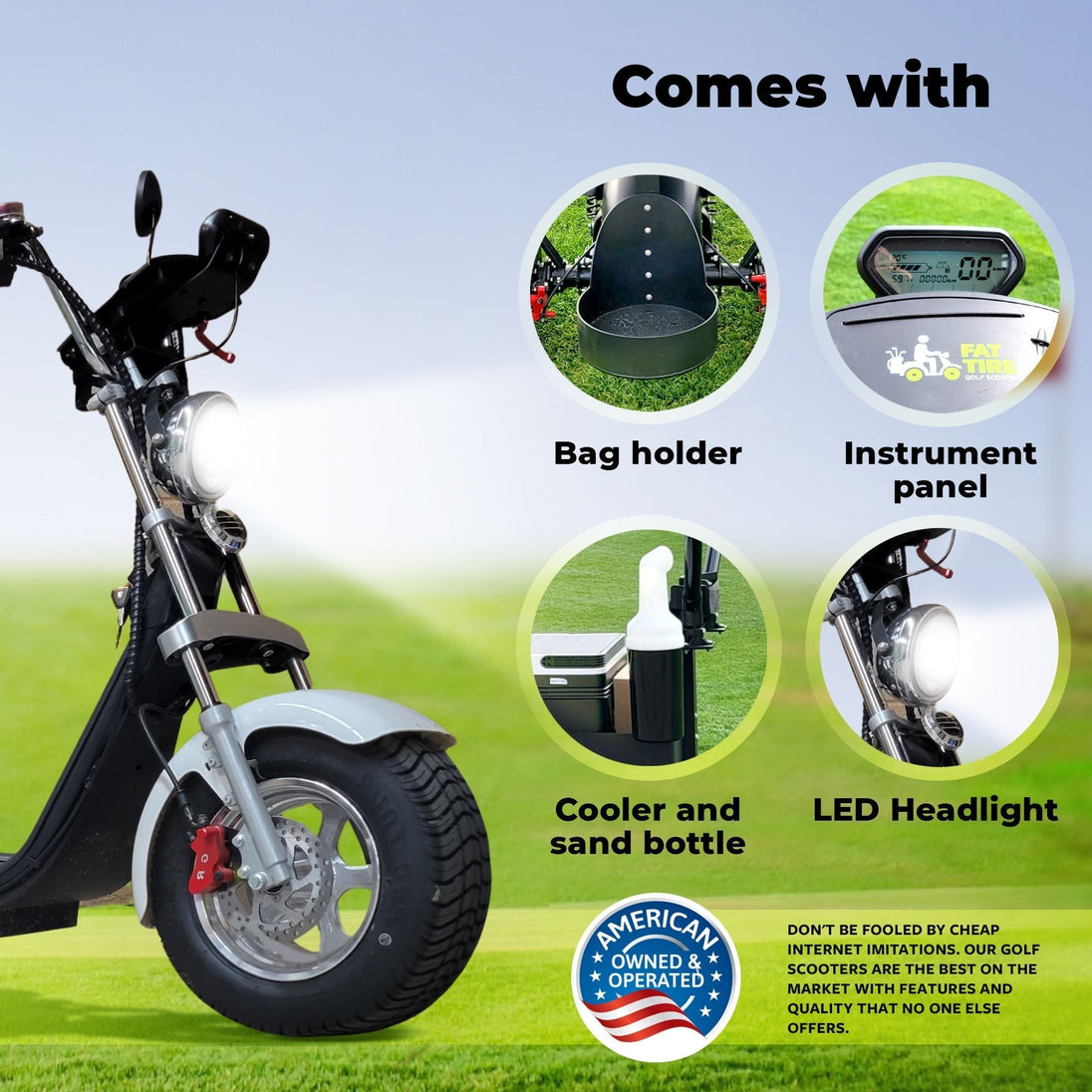 14 STX - FAT TIRE Rebel Trike Golf Scooter - EliteCore Athletics