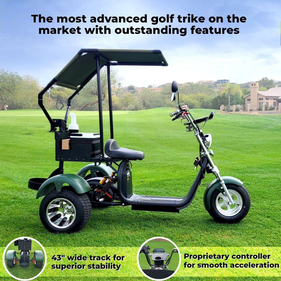 14 STX - FAT TIRE Rebel Trike Golf Scooter - EliteCore Athletics