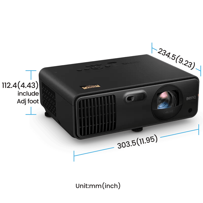 BenQ AK700ST 4000 Lumen 4K Short Throw Laser Golf Simulator Projector - EliteCore Athletics