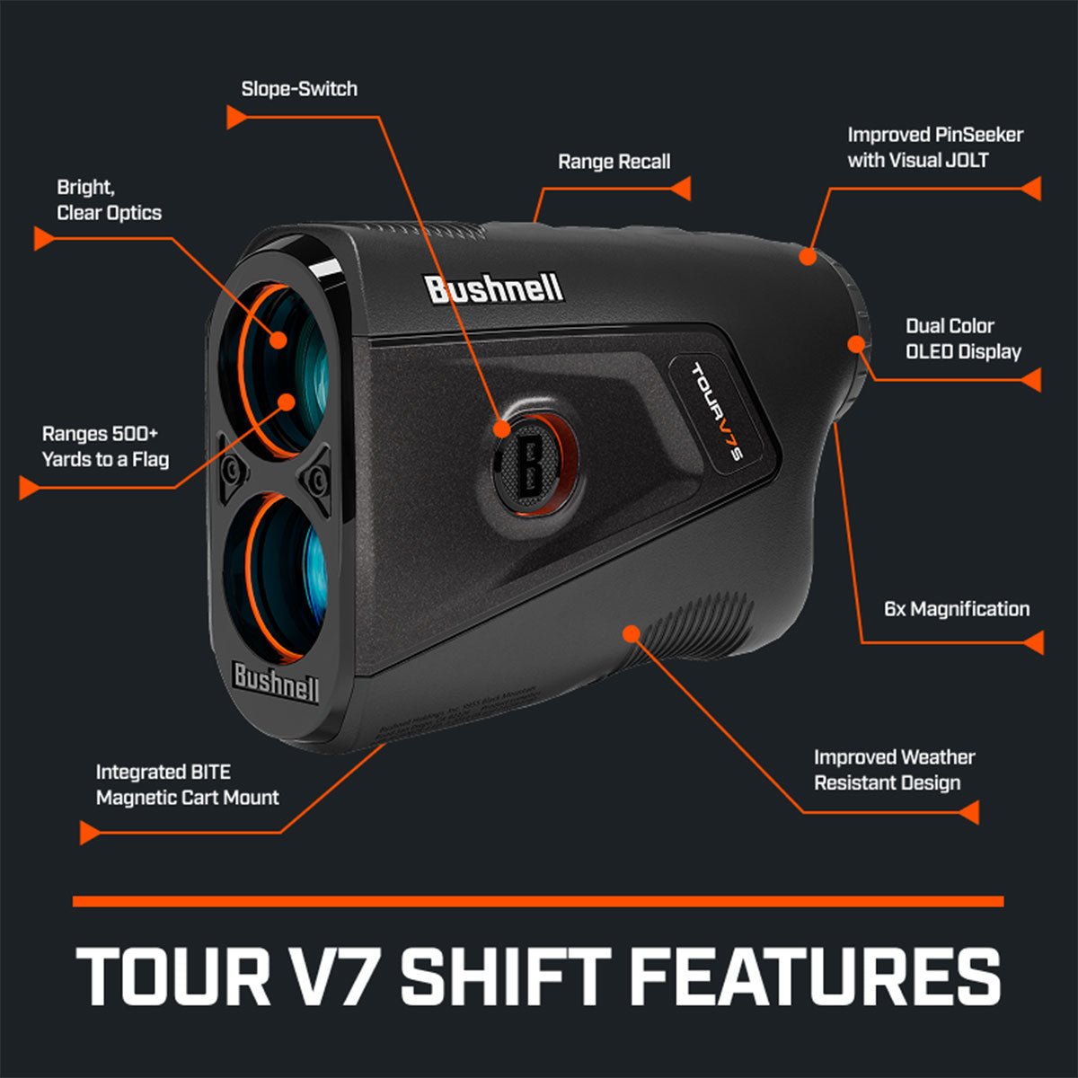 Bushnell Tour V7 Shift Golf Laser Rangefinder - EliteCore Athletics