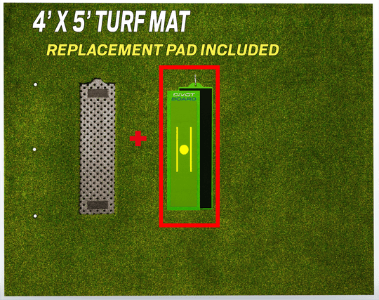 Divot Board Turf Mat 4×5 — Mat Only - EliteCore Athletics