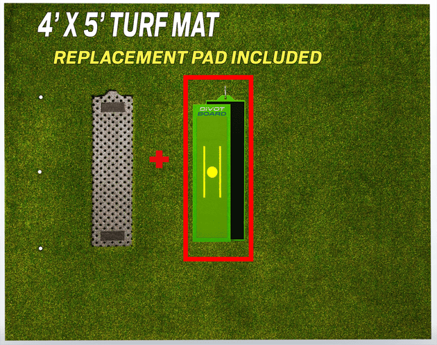 Divot Board Turf Mat 4×5 — Mat Only - EliteCore Athletics