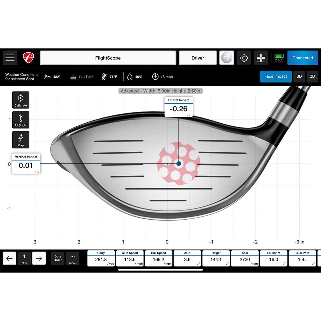 FlightScope Face Impact Location Upgrade (Software Only) SKU PBS3667 - EliteCore Athletics