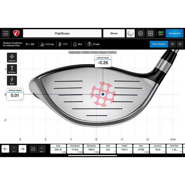 FlightScope Face Impact Location Upgrade (Software Only) SKU PBS3667 - EliteCore Athletics
