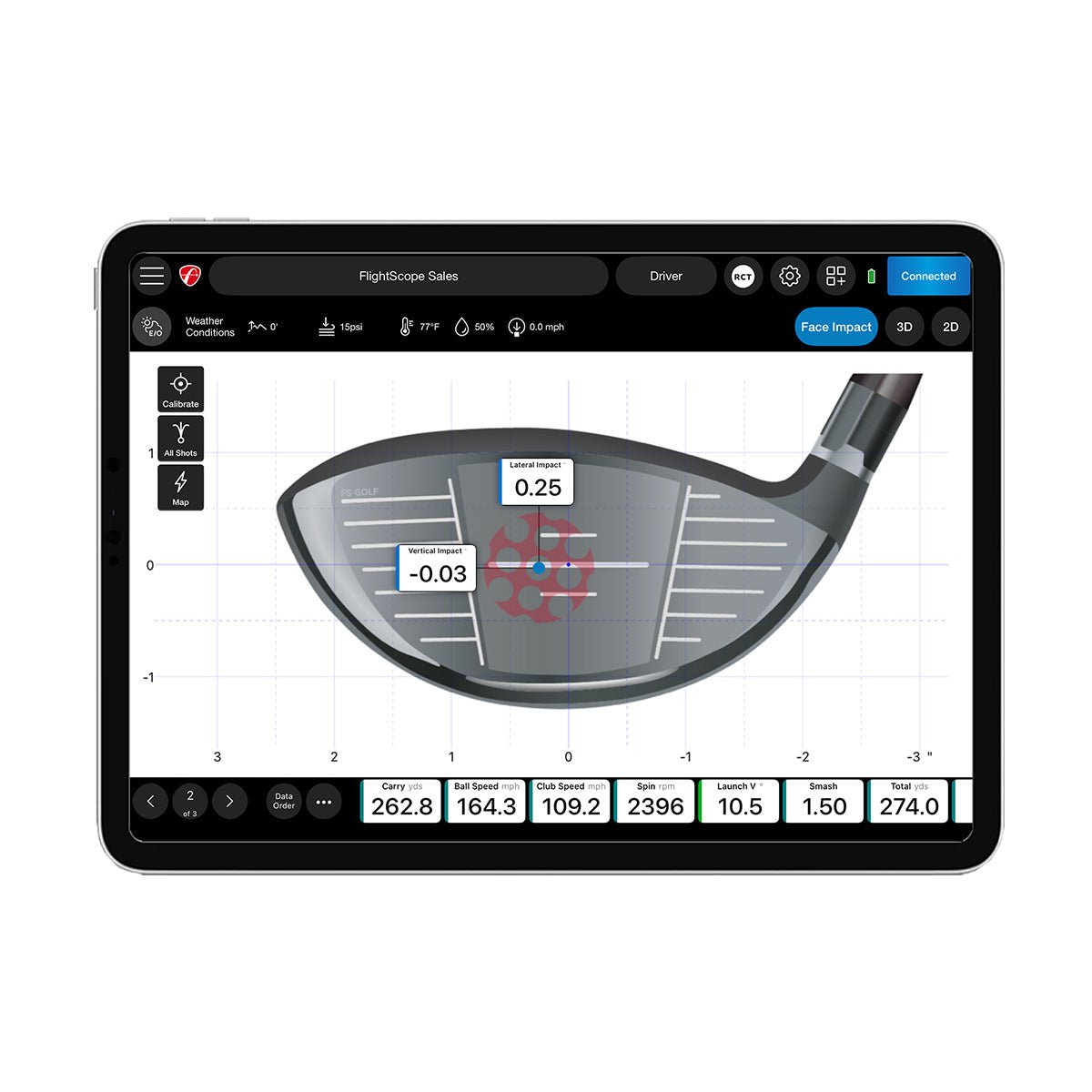 FlightScope Pro Package and Face Impact Location SKU PBS4176 - EliteCore Athletics