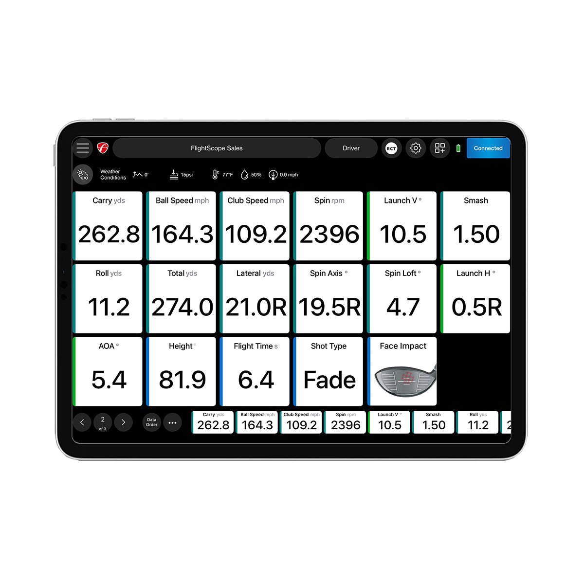 FlightScope Pro Package and Face Impact Location SKU PBS4176 - EliteCore Athletics