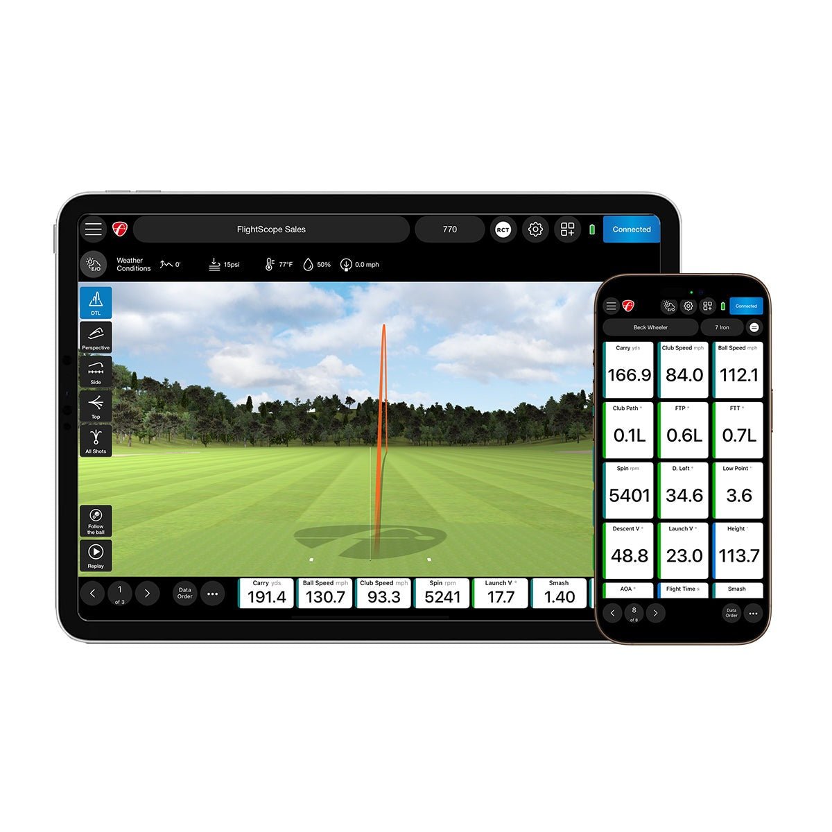 FlightScope Pro Package and Face Impact Location SKU PBS4176 - EliteCore Athletics