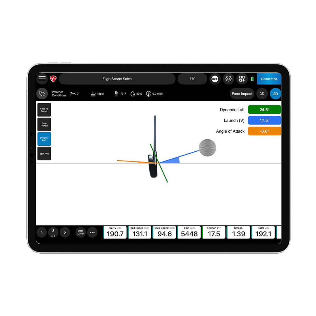 FlightScope Pro Package and Face Impact Location SKU PBS4176 - EliteCore Athletics