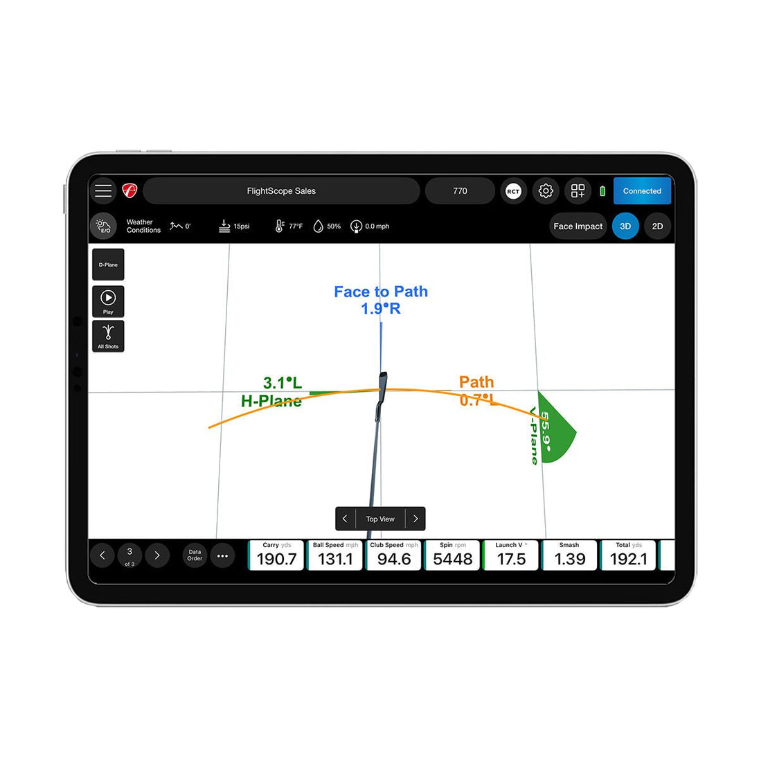 FlightScope Pro Package and Face Impact Location SKU PBS4176 - EliteCore Athletics