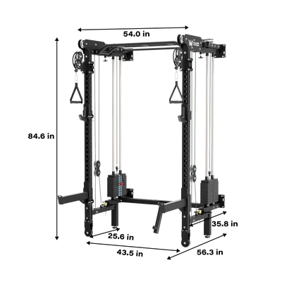 Major Fitness F35 Pro Space - Saving All - In - One Power Rack SKU F35Pro - V1 - EliteCore Athletics