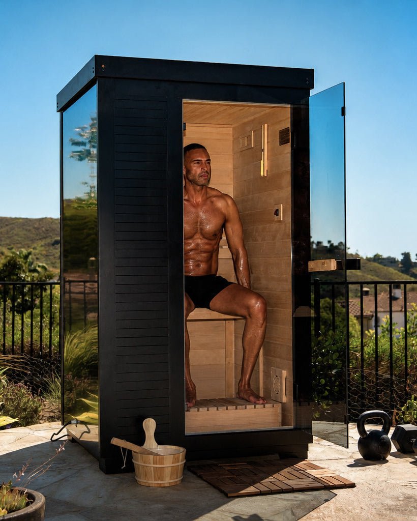 SaunaBox® Forge 1-Person: Traditional Finnish Sauna - EliteCore Athletics