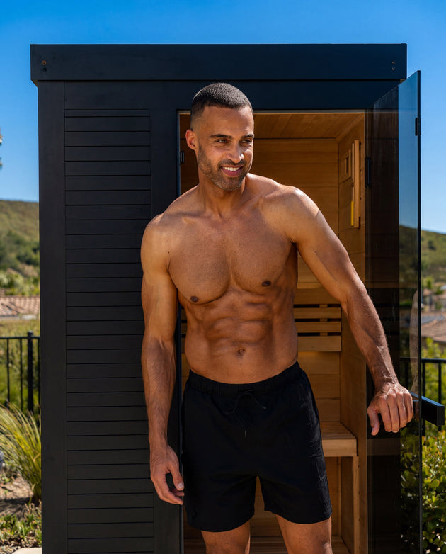 SaunaBox® Forge 1-Person: Traditional Finnish Sauna - EliteCore Athletics