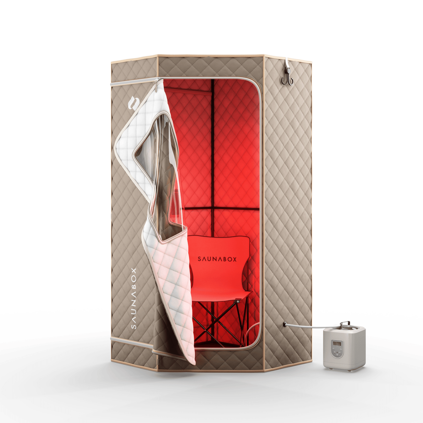 SaunaBox® SmartSteam Pro With Red-Light Therapy - EliteCore Athletics