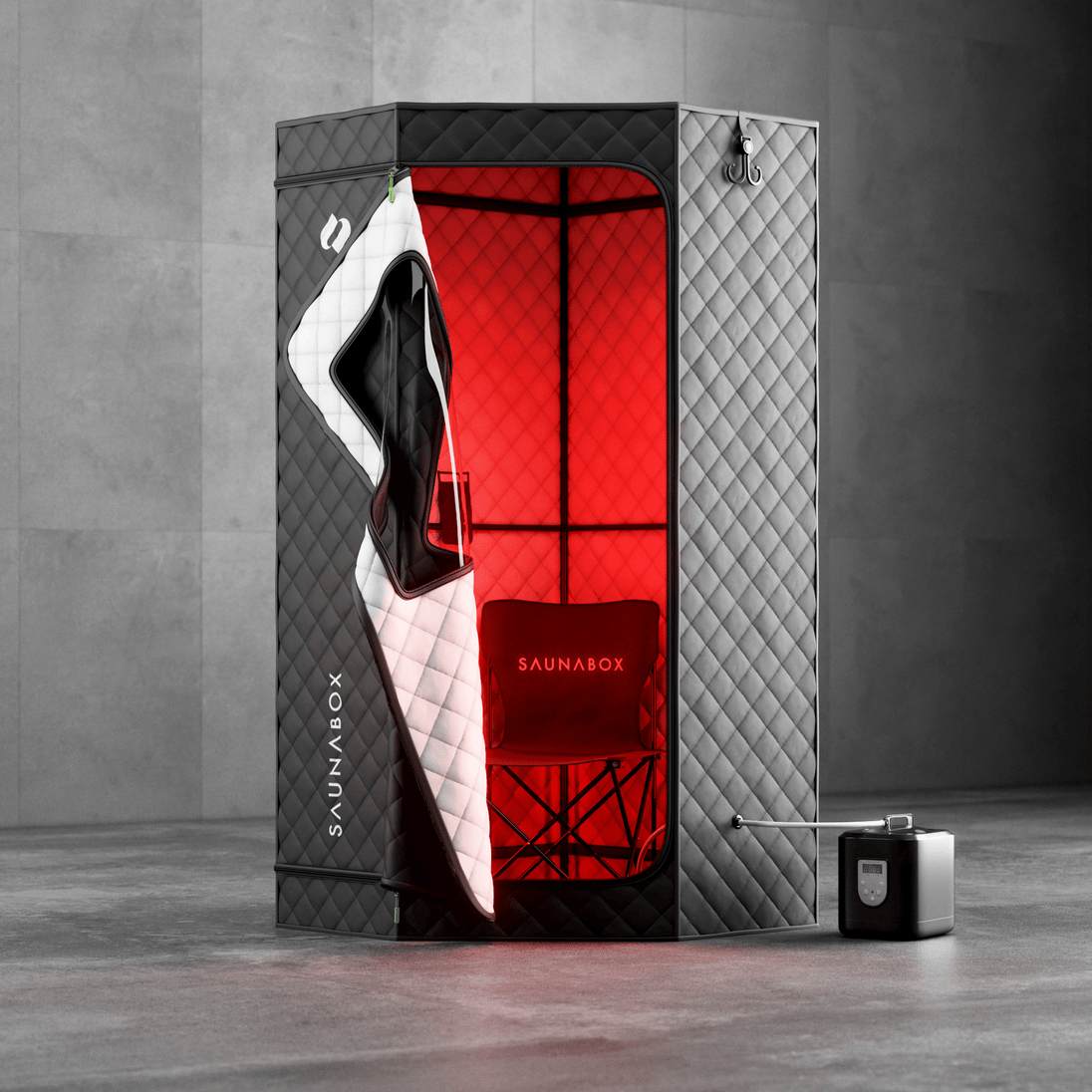 SaunaBox® SmartSteam Pro With Red-Light Therapy - EliteCore Athletics