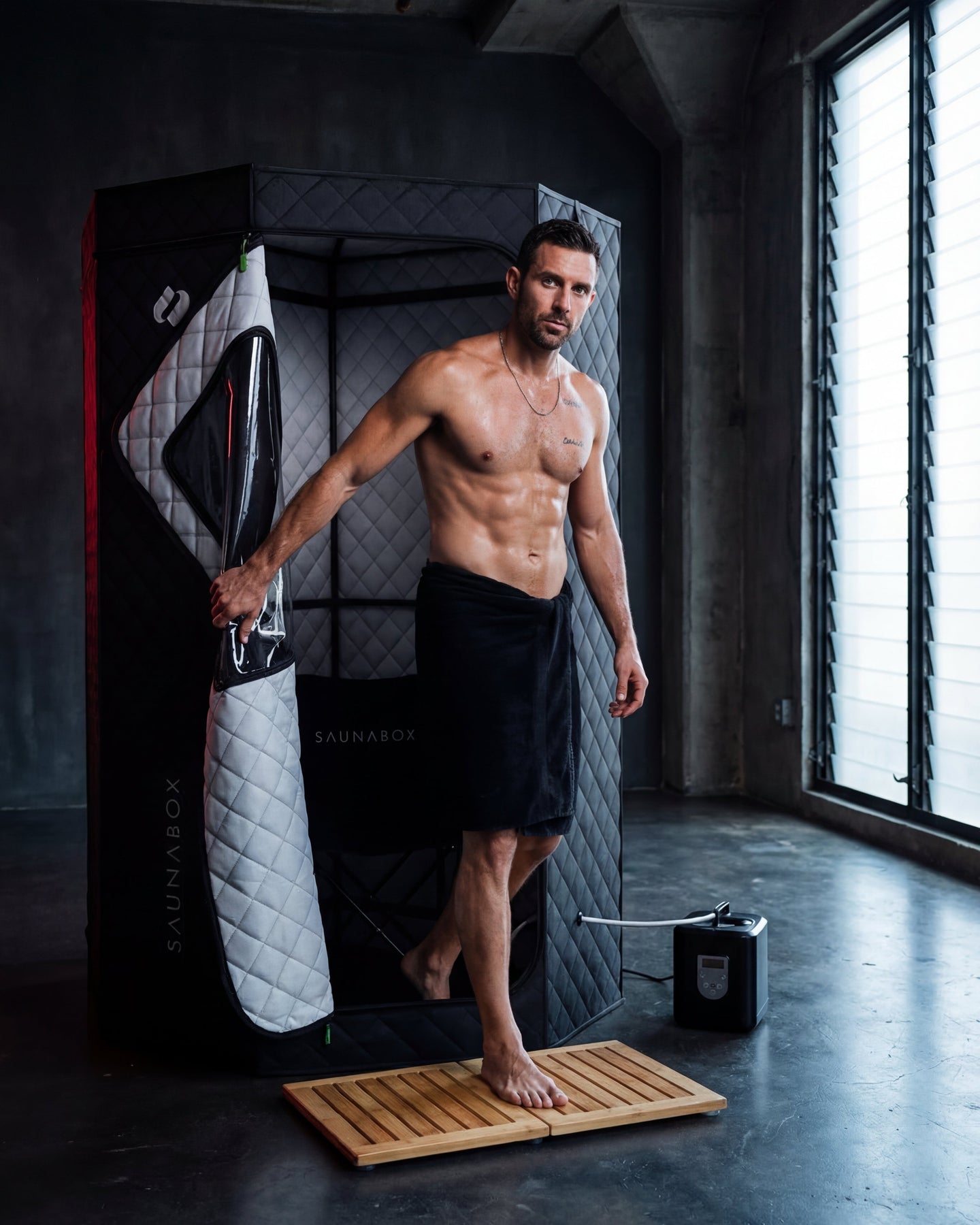 SaunaBox® SmartSteam Pro With Red-Light Therapy - EliteCore Athletics
