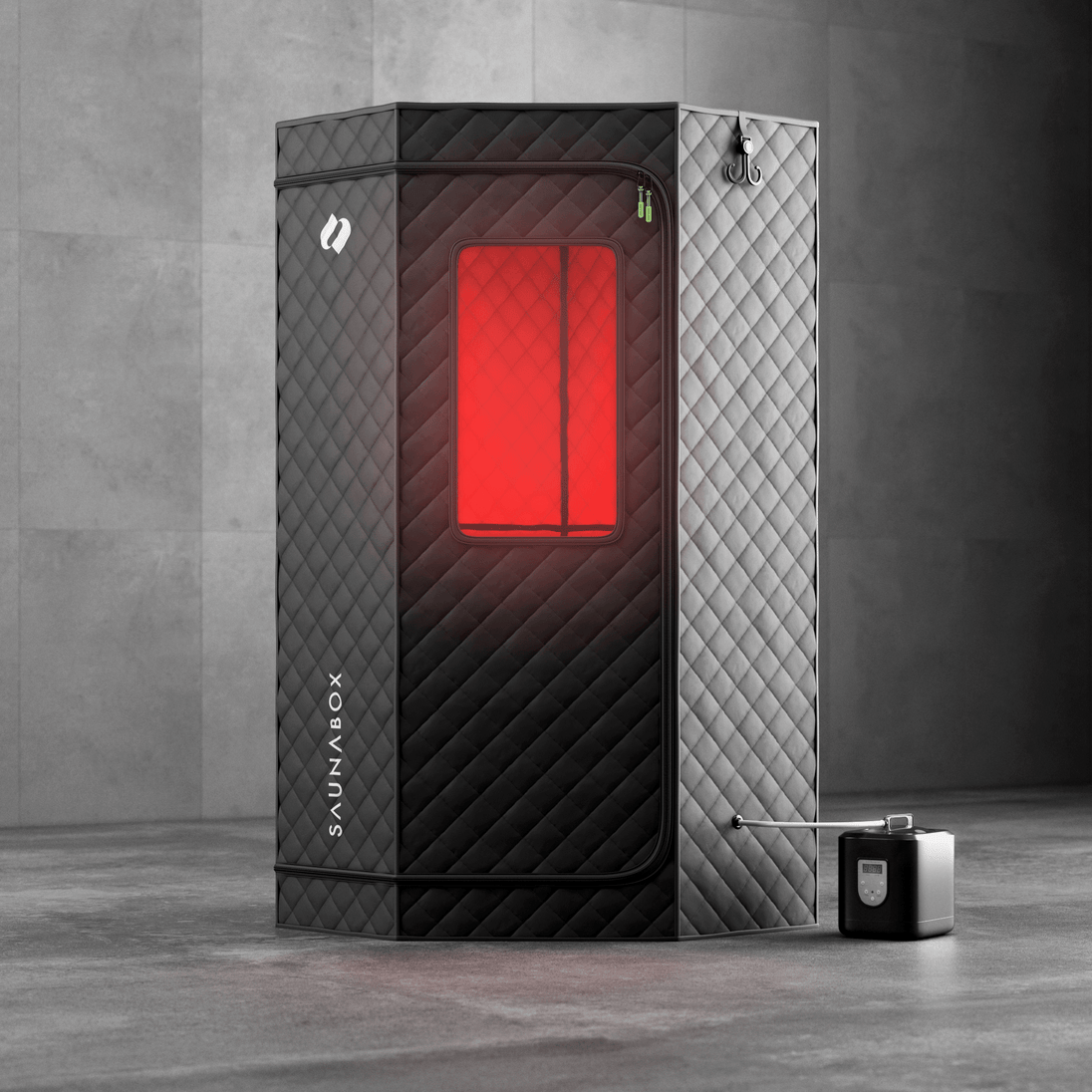 SaunaBox® SmartSteam Pro With Red-Light Therapy - EliteCore Athletics