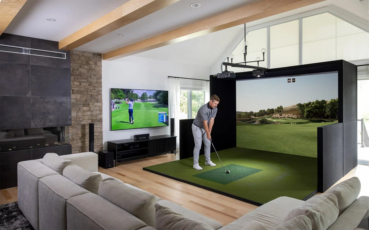 SimBooth Kit 2 Golf Simulator Enclosure - EliteCore Athletics