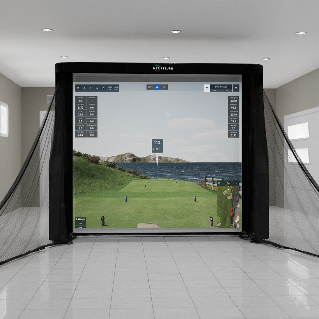 The Net Return 8 / 10 / 12 Simulator Bay Series with Turf Upgrade - EliteCore Athletics